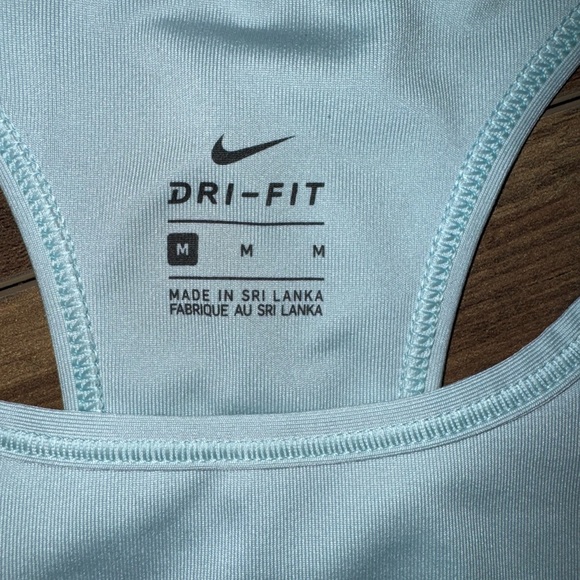 Nike Ice Light Blue Medium Sports Bra Y2K - Picture 3 of 3
